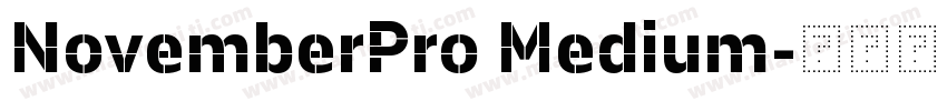 NovemberPro Medium字体转换